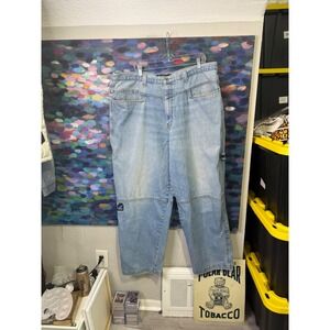 Karl Kani Denim Carpenter Jeans Light Wash Baggy Streetwear Mens 44x34 Vintage